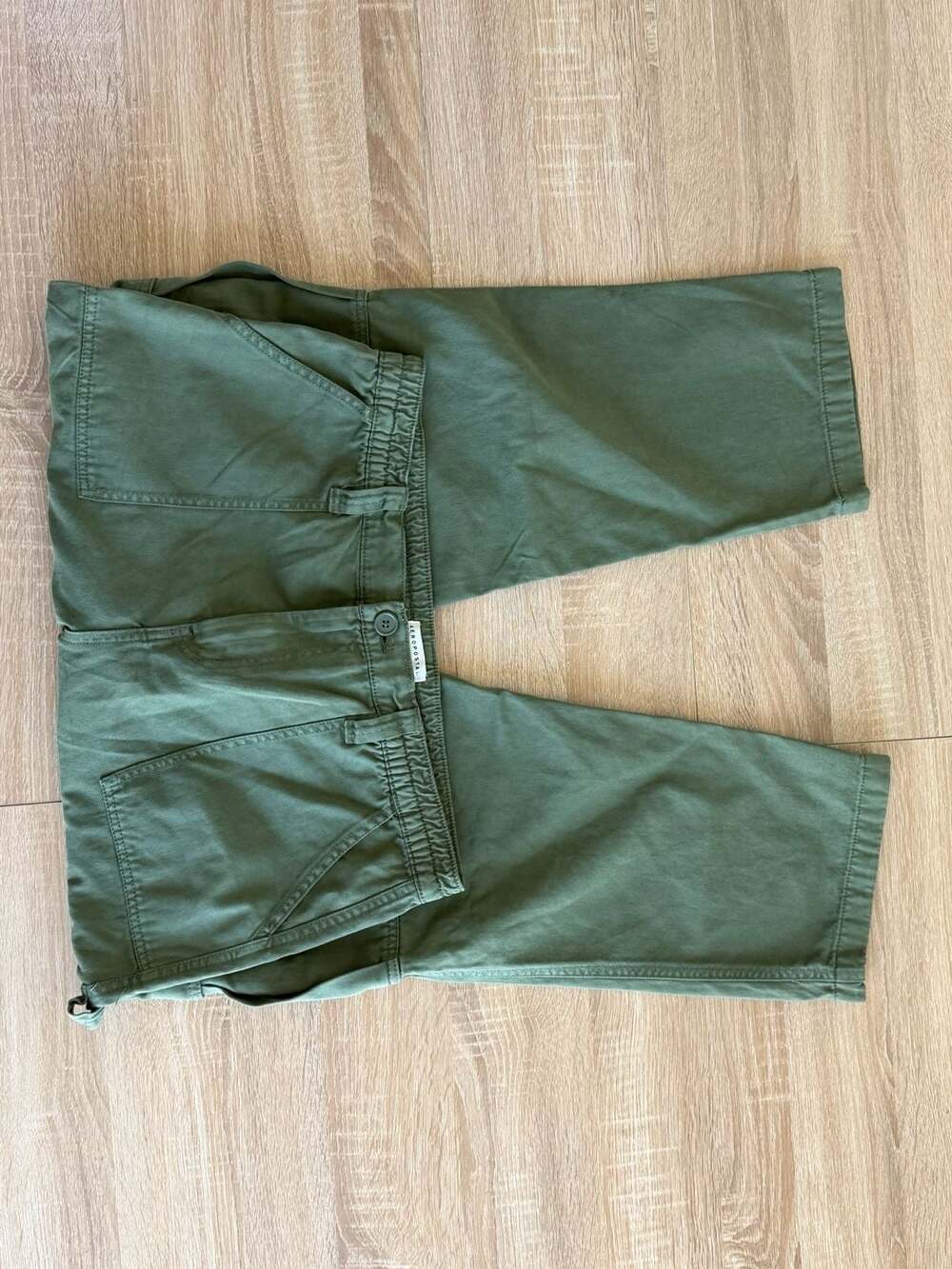 Aeropostale Olive Green High-Rise Utility Cargo Capris